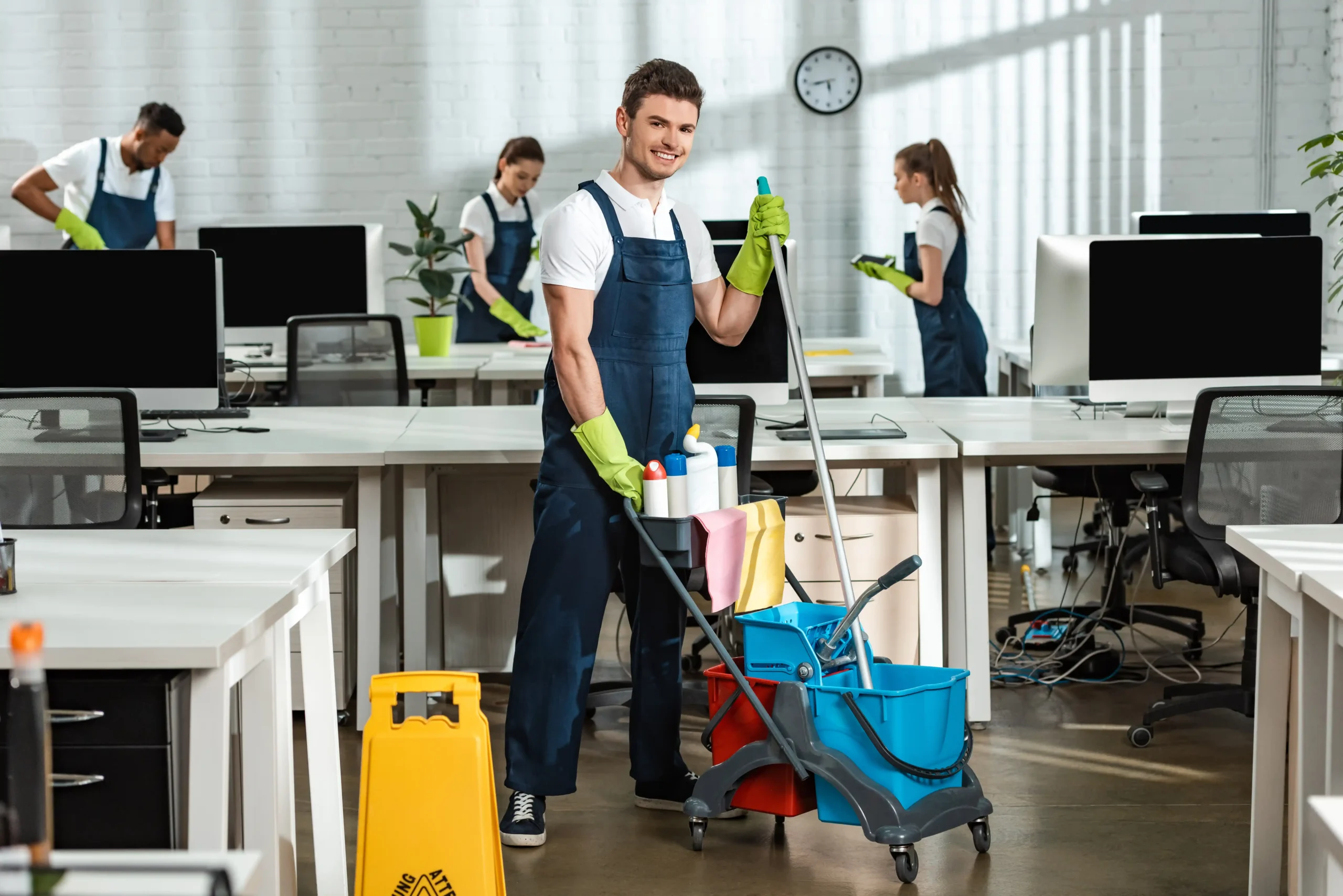 Office Cleaning team at work in Sydney — Sydney Clean Group